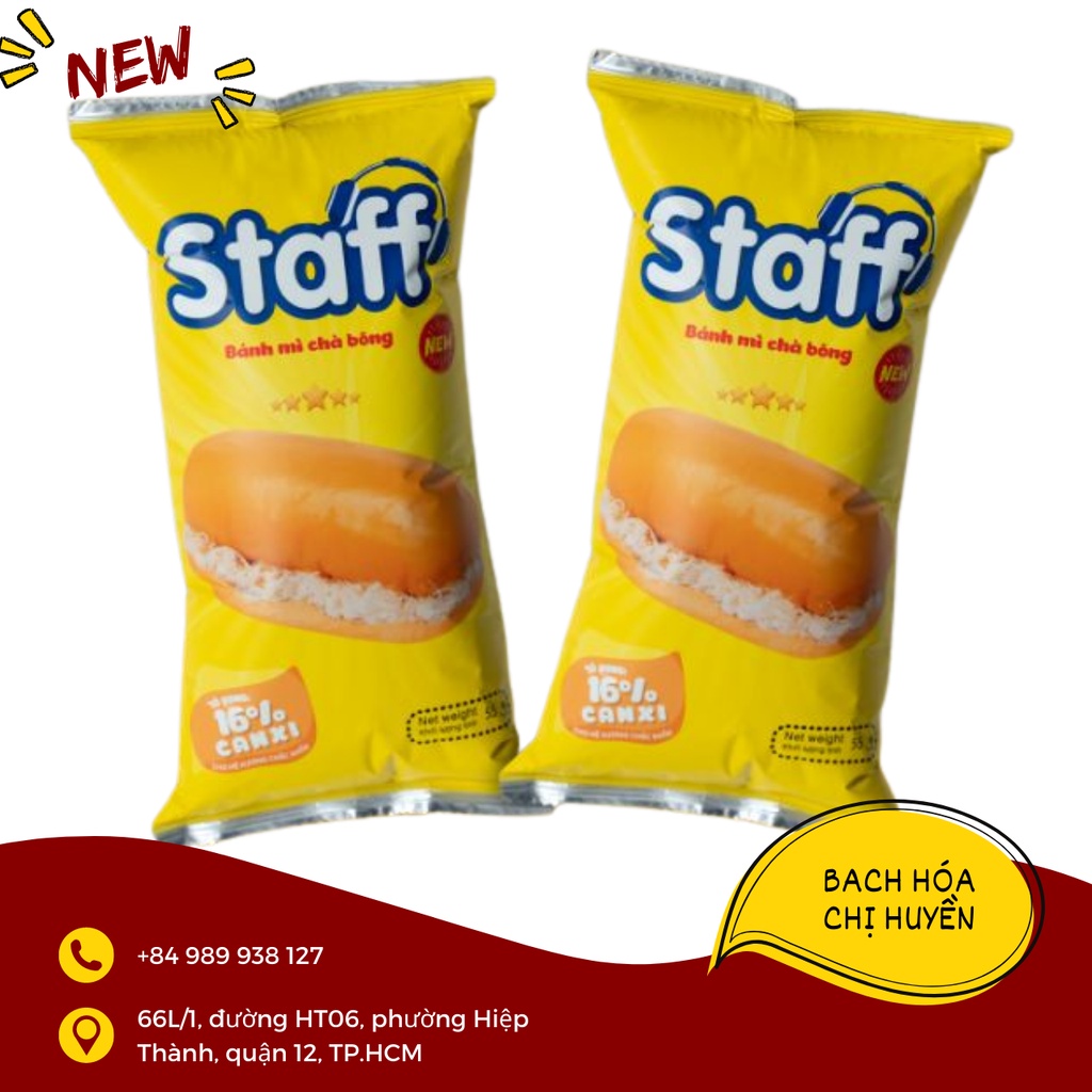 Bánh mì chà bông Staff gói 55g
