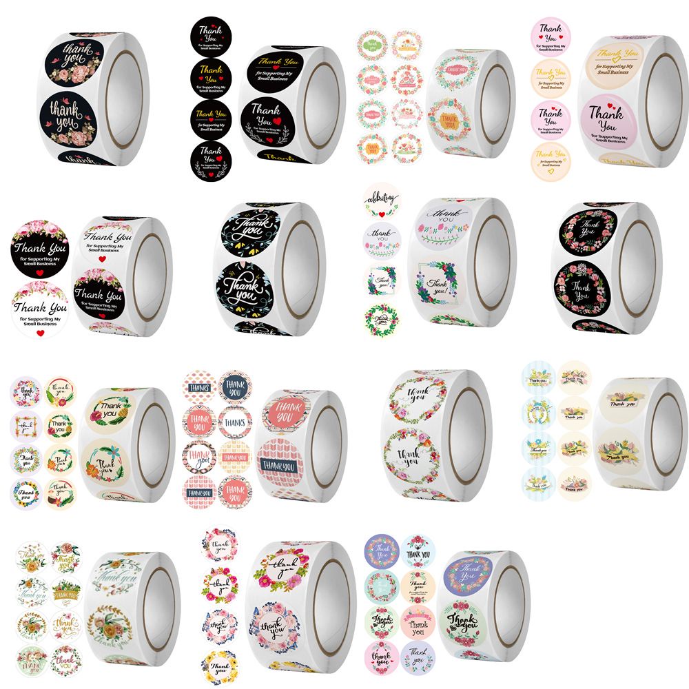 📞Đầu💻 Nhãn Dán In Chữ Thank You Dùng Trang Trí Sổ Tay/Nhật Ký DIY