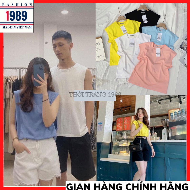 Áo Thun Ba Lỗ TanK Top Oversize Nhiều Màu - Áo Tank Top Free Unisex Nam Nữ Đều Mặc Được THỜI TRANG 1989