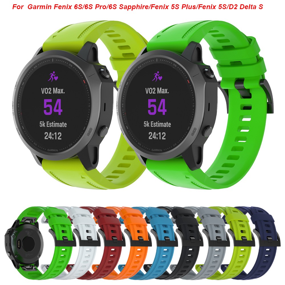 Dây đeo silicon mềm 20mm cho đồng hồ Garmin Fenix 6s/6s Pro/Fenix 5s/5s Plus/D2 Delta S