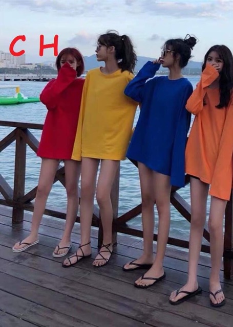 Áo trơn thụng mùa thu
