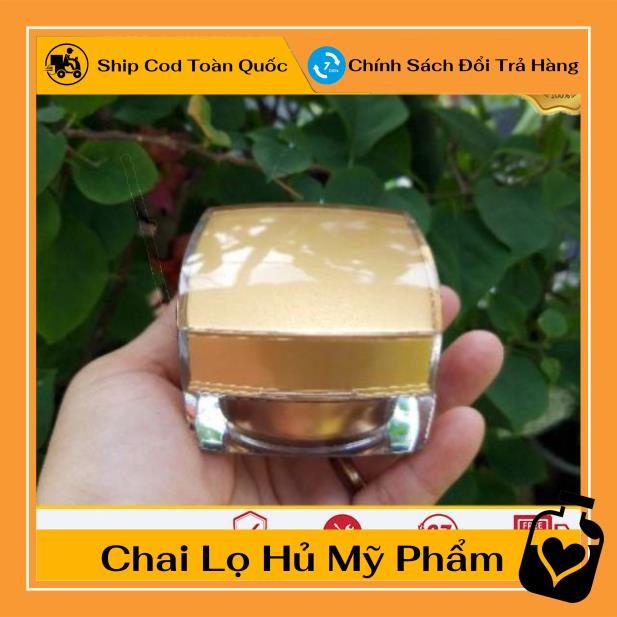 Hủ Đựng Kem ❤ Hũ vuông 15g đựng mỹ phẩm , Hũ chiết kem G15 , , phụ kiện du lịch