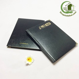 Sổ bìa da ck7 gold vàng 16cm x 21cm
