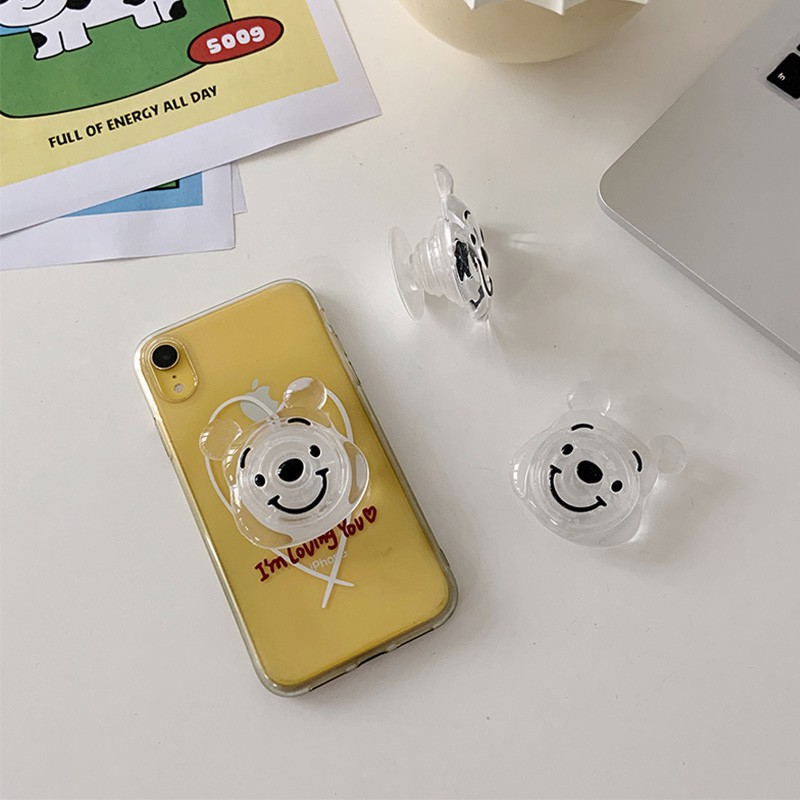 Giá đỡ điện thoại thiết kế họa tiết gấu Pooh dễ thương