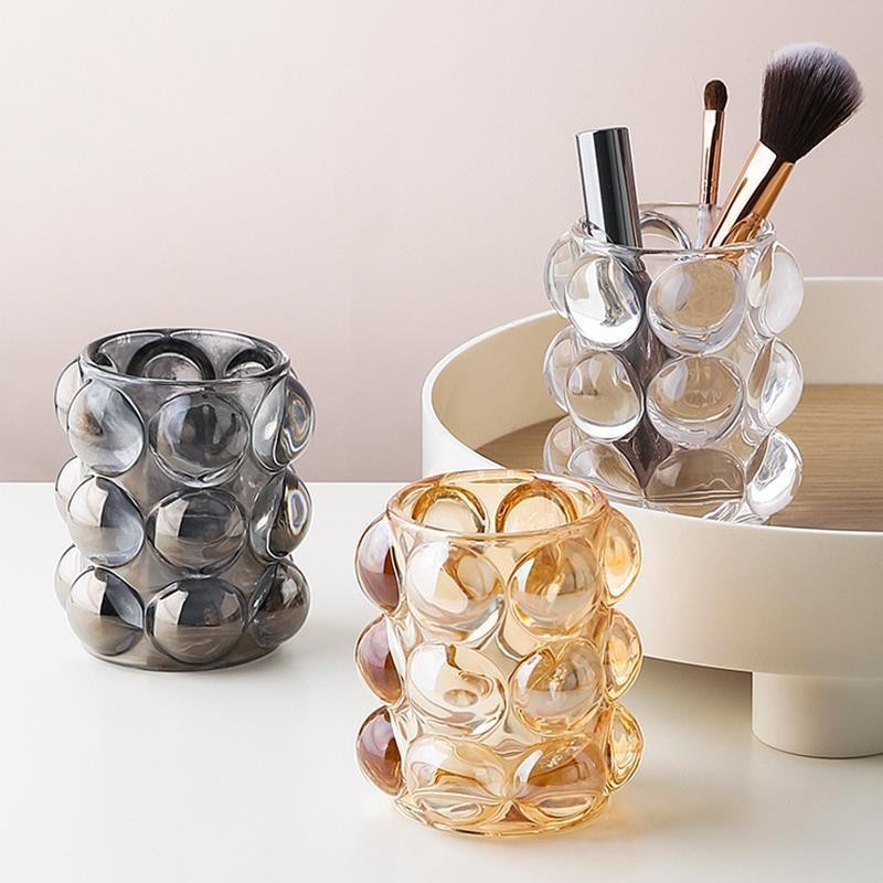 Ly cốc đựng nến bằng thủy tinh Bubble