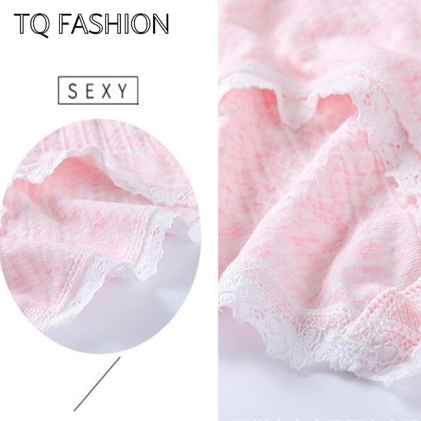Quần lót nữ cao cấp sexy chất cotton kháng khuẩn viền ren freesize 65Kg đổ lại, Hàng Quảng Châu đẹp L004 - Anquachi | BigBuy360 - bigbuy360.vn