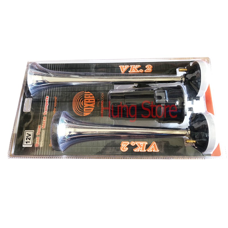 Còi tự sinh hơi, đảo tiếng VoxBell Italia cao cấp sản xuất tại Đài Loan 12V /24V