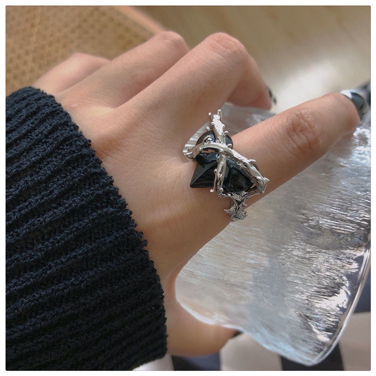 IF ME Bộ nhẫn   kiểu chữ thập/ trái tim/ bướm đơn giản cá tính cho nữ