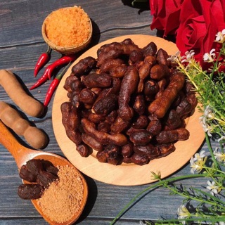 Me lào tách vỏ 1 nắng kèm muối tôm 500g - Hàng loại 1