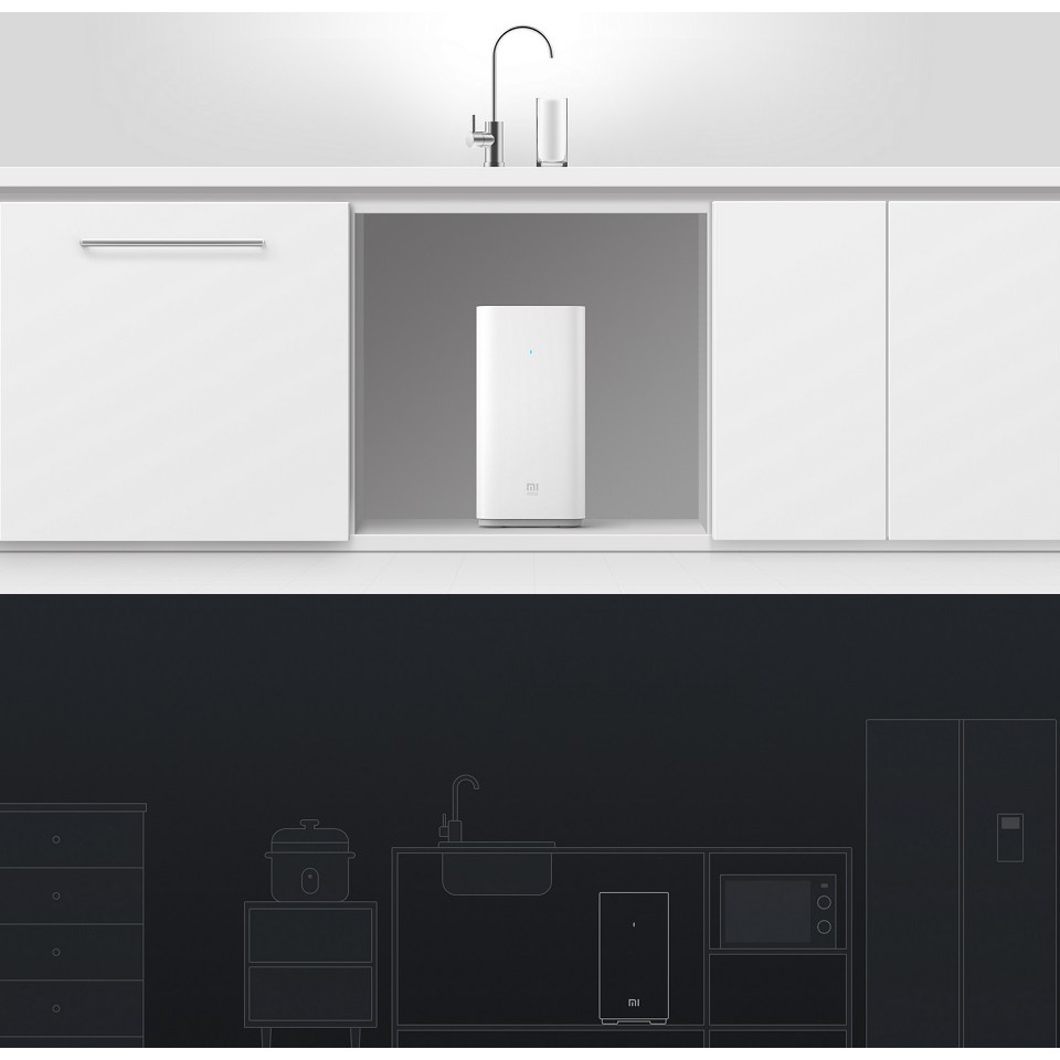 Máy lọc nước Xiaomi Mjia Mi Water Purifier 2/XIAOMI H600G kèm đo TDS Giám sát APP Thông minh Thanh lọc RO thông minh