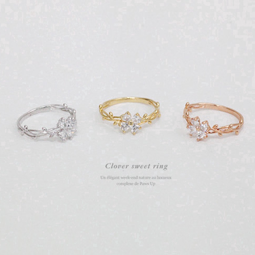 Nhẫn đeo tay đính đá hình hoa thời trang cho nữ