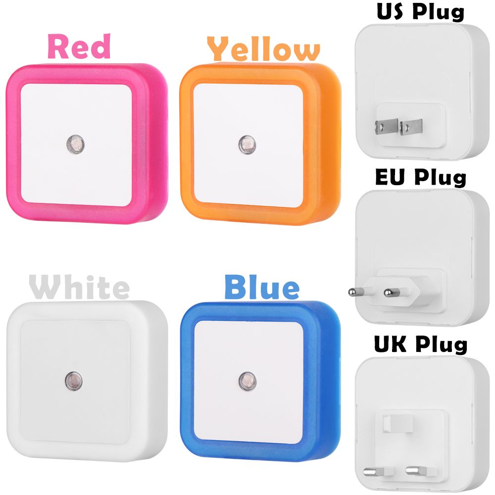 Đèn ngủ LED mini hình vuông 110V-220V dạng cảm biến tiện lợi