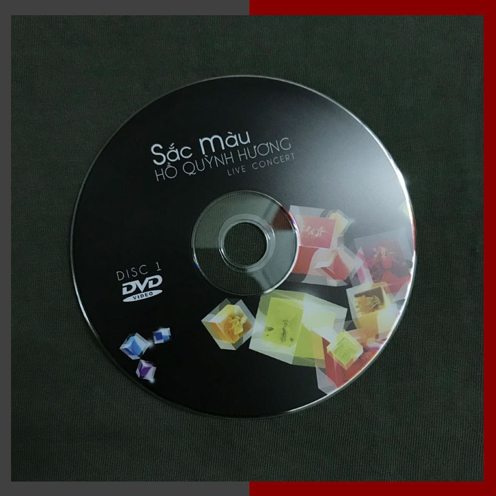 DVD Livesow Sắc Màu Hồ Quỳnh Hương (2DVD, Catalog, Hộp gỗ)