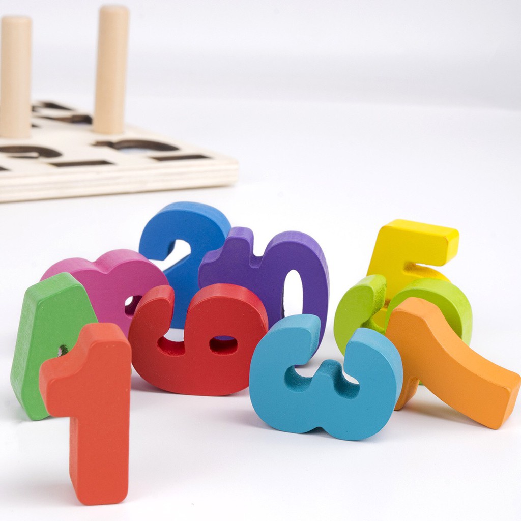 Bảng Chữ Cái Và Số Đếm Đa Năng 5 Hàng - Bằng Gỗ Kèm Câu Cá Cho Bé Học Theo Phương Pháp Montessori
