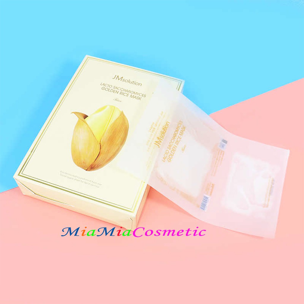 Mặt Nạ Gạo JM Solution Tinh Chất Gạo (Miếng lẻ) JM Solution Lacto Saccharomyces Golden Rice Mask Cấp Ẩm Sáng Da | BigBuy360 - bigbuy360.vn