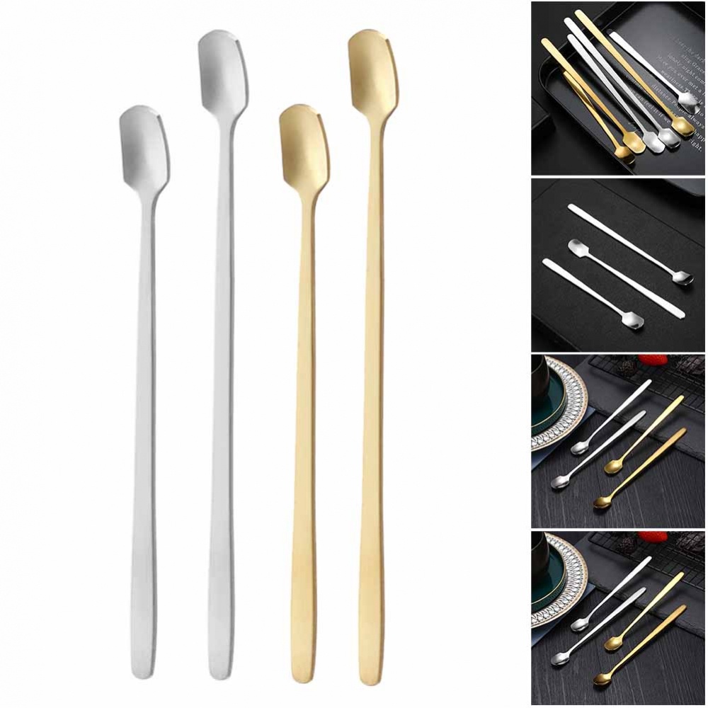 Muỗng Cà Phê Cán Dài Bằng Thép Không Gỉ