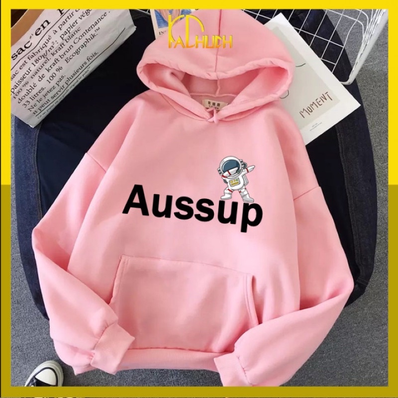 Áo hoodie nam nữ AUSSUP phi hành gia có 12 màu
