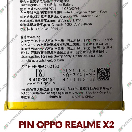 Pin realme x2 / realme xt