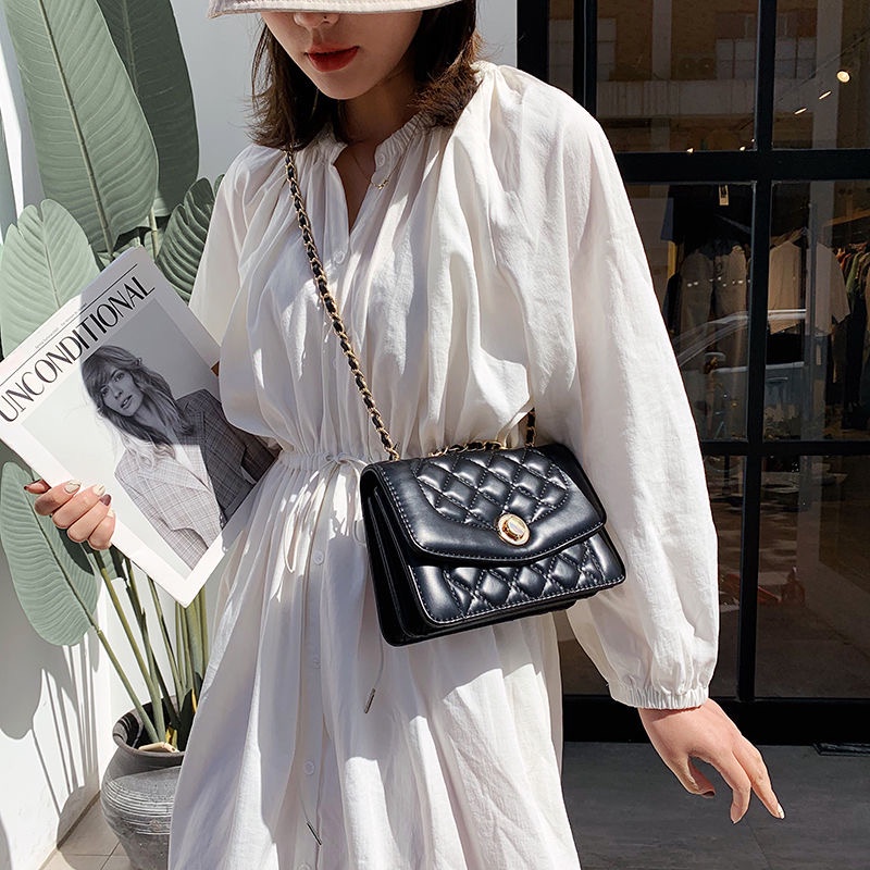 Túi Xách Nữ Đeo Chéo Dây Mắc Xích Thời Trang