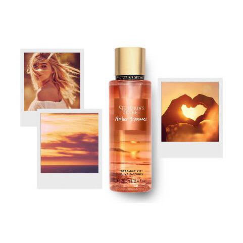 XỊT THƠM TOÀN THÂN VICTORIA SECRET FRAGRANCE MIST AMBER ROMANCE 250ML CHÍNH HÃNG - 3575