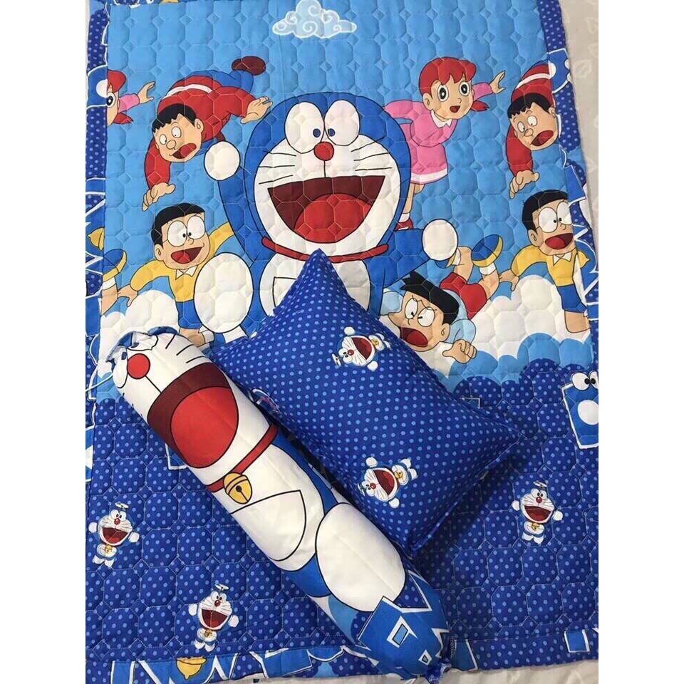 Set 5 món Bộ Chăn Gối Cho Bé Mẫu Cá Mập Baby Shark - Có bán lẻ gối ôm, chăn, gối nằm, vỏ gối