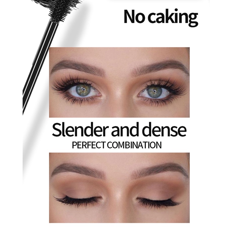 Bộ mascara và bút kẻ mắt YANQINA 4D chống thấm nước không nhòe | BigBuy360 - bigbuy360.vn