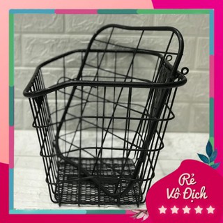 GIỎ SẮT (RỔ SẮT) XE ĐẠP ĐIỆN CÓ NẮP