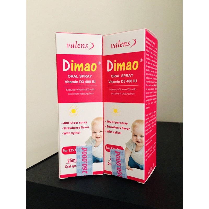 Dimao - Vitamin D3 Dạng Xịt 400IU, Hàng Nhập Khẩu Châu Âu, Hương Dâu, Hiệu Quả Và Hấp Thu Tốt mẫu mới date xa 2022