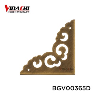 Bịt góc vuông họa tiết vàng đồng D003 cao cấp