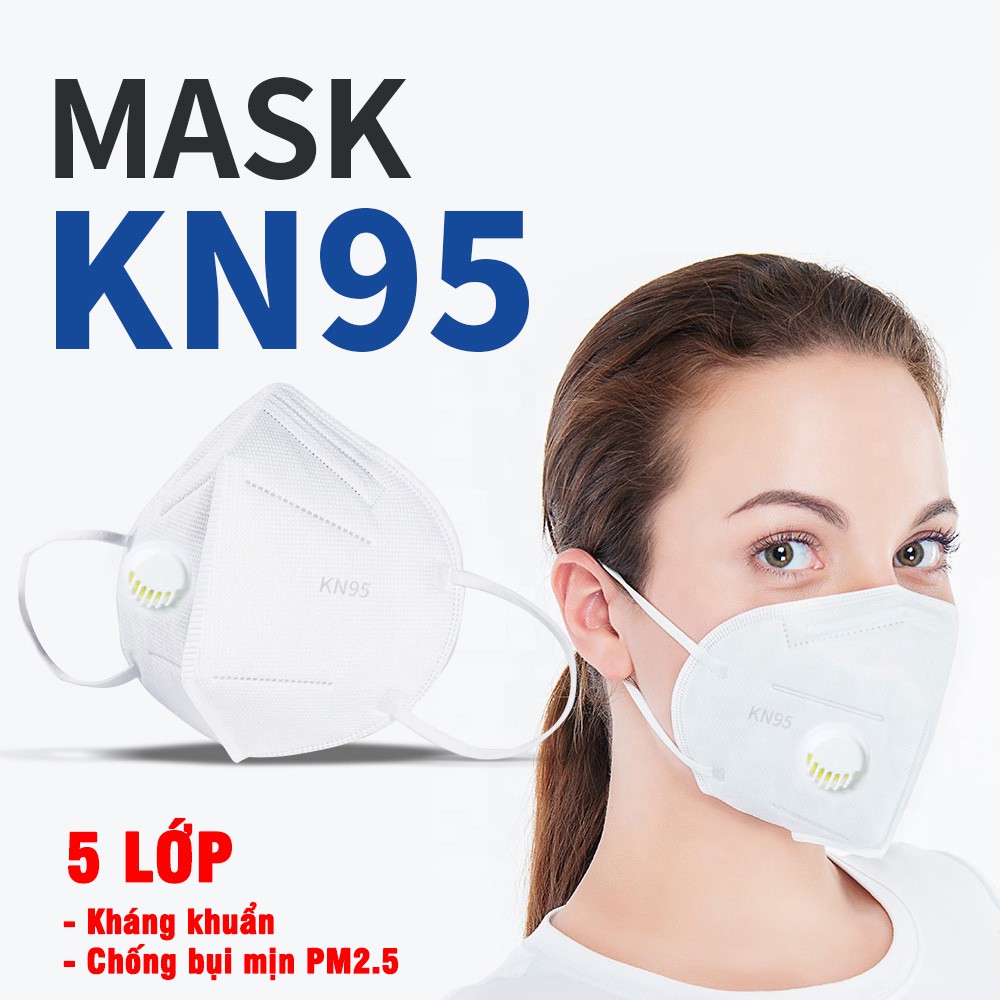 Khẩu trang 5 lớp N95 kháng khuẩn chống bụi mịn PM2.5 hiệu quả | BigBuy360 - bigbuy360.vn