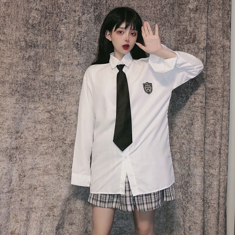 Áo Khoác Sơ Mi Tay Dài Dáng Rộng Phong Cách Hàn Quốc Thời Trang Mùa Hè Cho Nữ