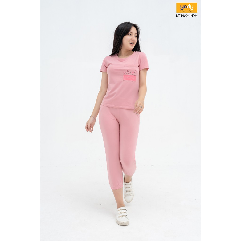 Bộ đồ nữ mặc nhà chất cotton chính hãng YODY - BTN4004