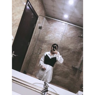 ORDER Set Sơ mi / Thun phối yếm ngực ulzzang