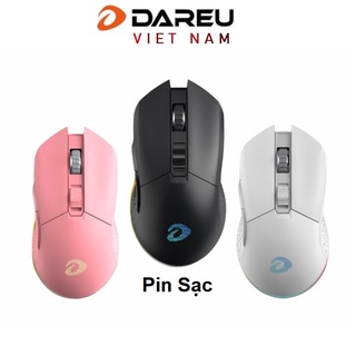 Chuột Không Dây Gaming Dareu EM901 RGB White (Màu Trắng) - Hàng Chính Hãng