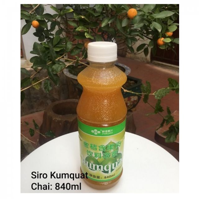 Siro mquat/Kim Quất chai 840ml BAO BÌ MỚI GIÁ YÊU THƯƠNG