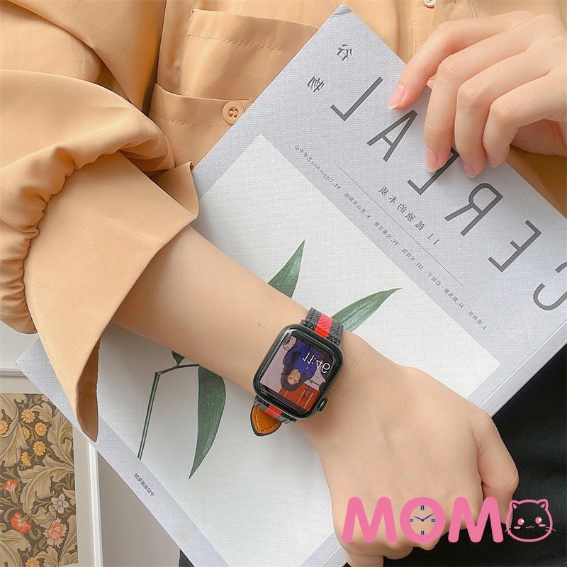 Dây Đeo Bằng Da Bò Cho Đồng Hồ Smart Watch Serise 7 6 SE 5 4 3 2 45mm 41mm 42MM 38MM 44MM 40MM