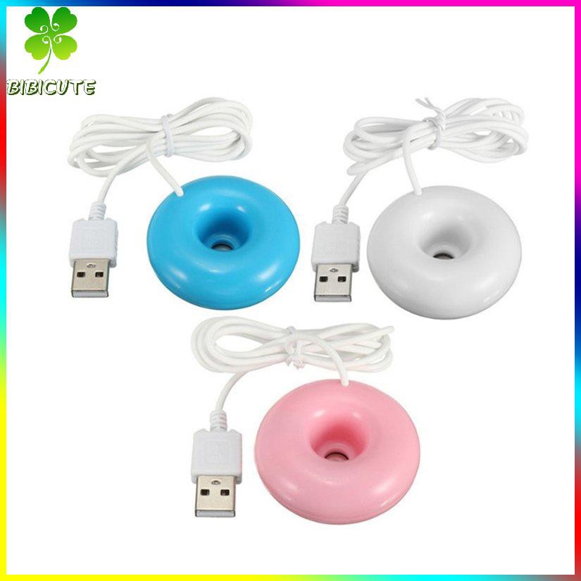 Máy Phun Sương Tạo Độ Ẩm Không Khí Mini Hình Bánh Donut Sạc Usb