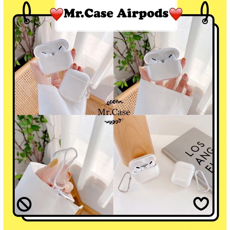 Case Airpods 1/2 Pro Vỏ Ốp Đựng Tai Nghe Vỏ Trong Silicon Mềm Đơn Giản - Mr.Case Airpods