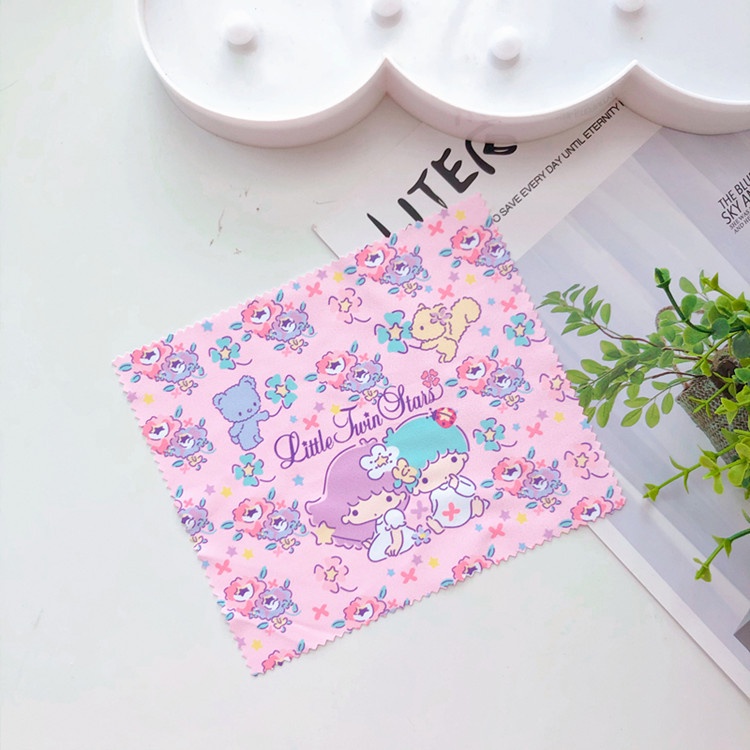 Khăn Lau Kính Họa Tiết Hoạt Hình Dễ Thương Cho Bé Gái