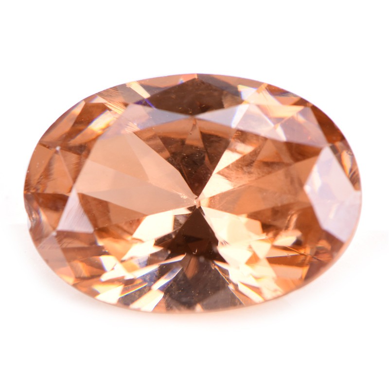 Đá zircon hình bầu dục kích thước 10mmx14mm dùng làm đồ trang sức