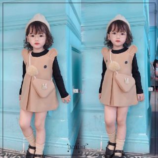 Váy dạ thỏ siêu yêu+túi