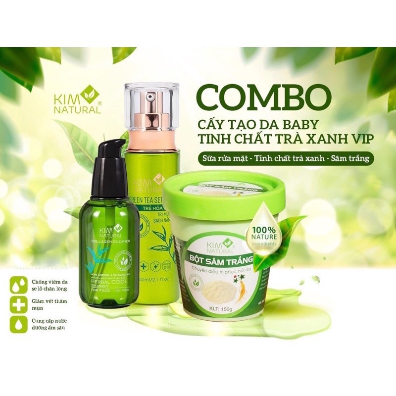 SET SERUM VIP LÀM SẠCH MỤN THÂM KIMNATURAL