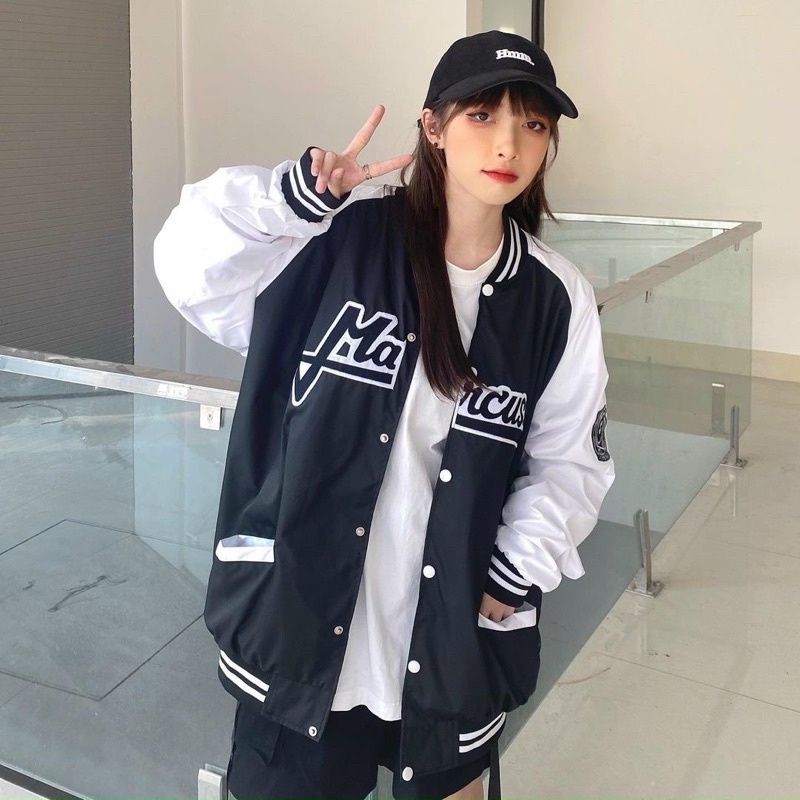 [CÓ ẢNH THẬT] Áo Khoác Bomber Nỉ Ngoại Marcu Unisex Nam Nữ - Áo Khoác Ngoài Ulzzang