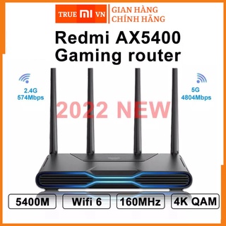 Bộ phát Wifi Router Xiaomi Redmi AX5400 Gaming hỗ trợ - Wifi 6 - Mesh - 248 thiết bị - Chuyên cho chơi Game Ax5400