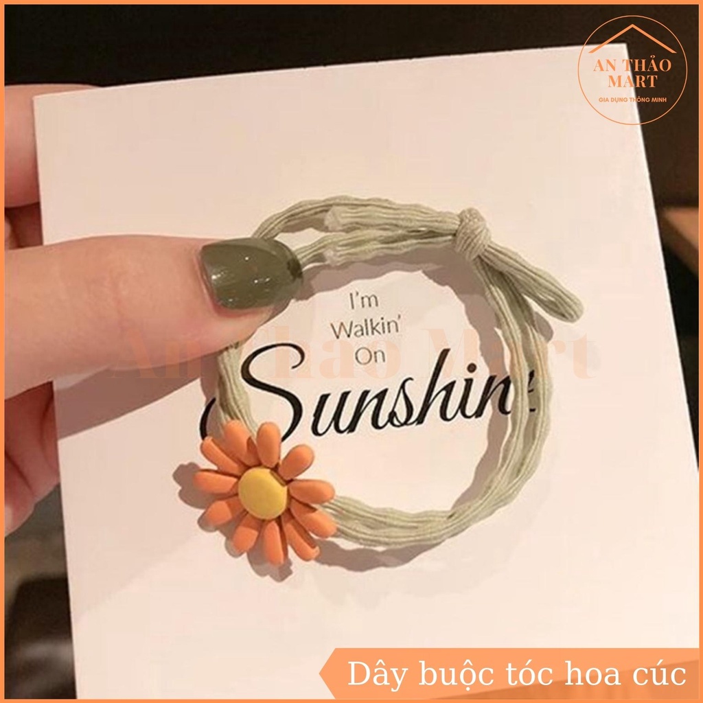 Dây Cột Tóc Hình Hoa Cúc Dễ Thương