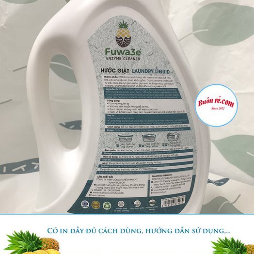 Nước giặt hữu cơ Fuwa3e 3000ml thân thiện với môi trường - 01292-1 Buôn rẻ