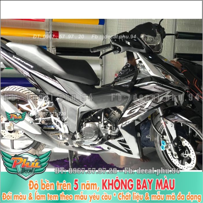 Tem rời Winner GTR đen Trắng (H) -1