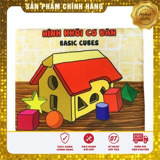 Sách Vải Hình Khối  - Đồ Chơi Sạch Cánh Diều - Đồ Chơi Vải An Toàn