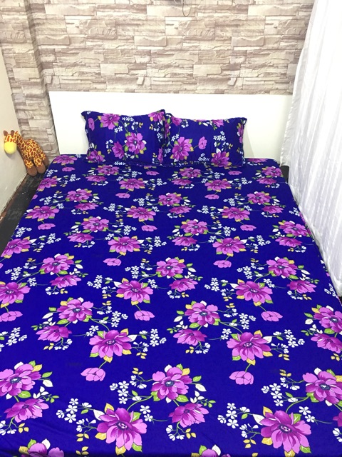 Drap thun Hàn Quốc( bộ: drap, 2 áo nằm, 1 áo ôm)