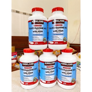Viên uống bổ khớp của Mỹ Kirkland Glucosamin HCL & MSM 1500mg hộp 375 viên của Mỹ